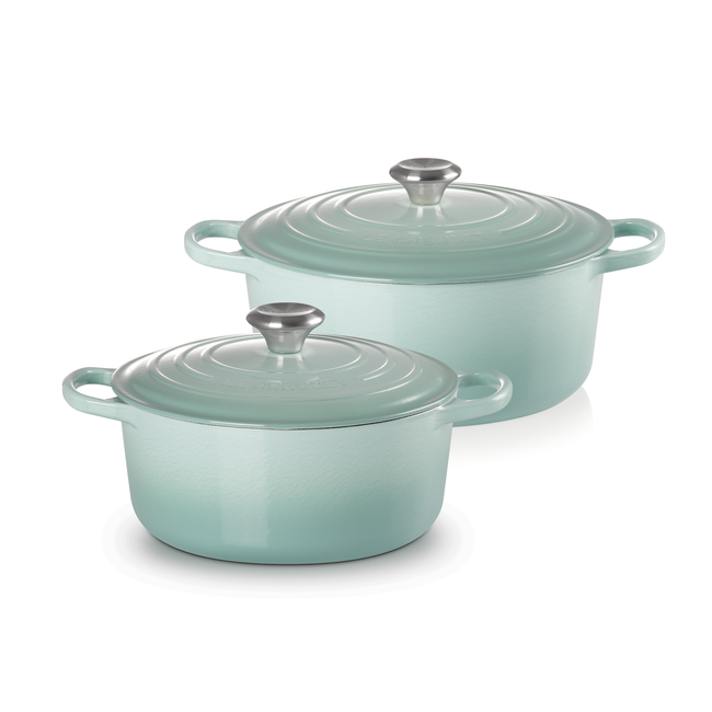 Ensemble de deux cocottes rondes, view 1